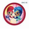 Shimmer & Shine printet strygemærke Ø 6,5 cm