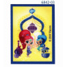Shimmer & Shine printet strygemærke 7,5x5,5 cm