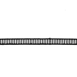 Blonde bånd Sort/sølv 17 mm bred