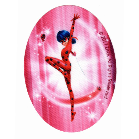 Lady Bug Mariehønen Printet strygelap / strygemærke11x8 cm