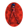 Lady Bug Mariehønen Printet strygelap - strygemærke  11x8 cm