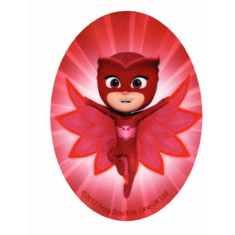 Pj Masks  Owlette Printet strygelap  11x8 cm