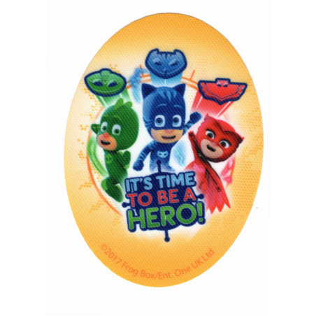 Pj Masks Printet strygelap  11x8 cm