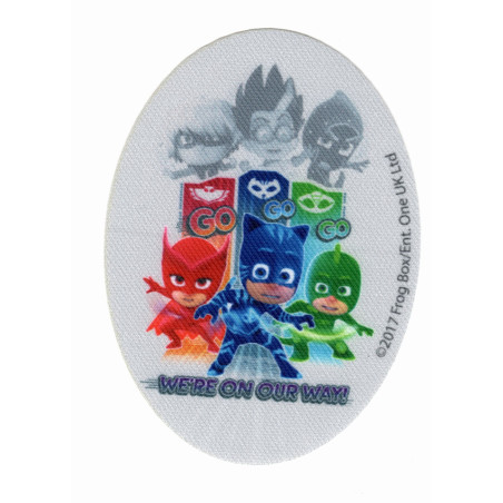 Pj Masks Printet strygelap  11x8 cm