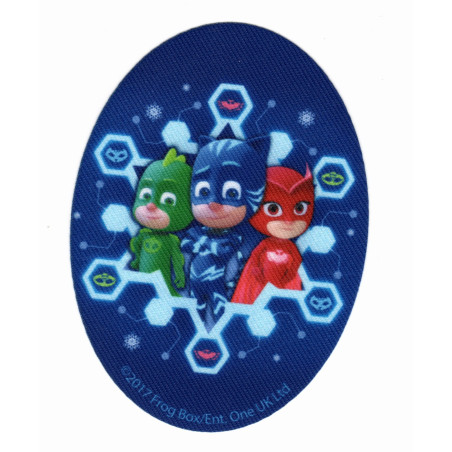 Pj Masks Printet strygelap  11x8 cm