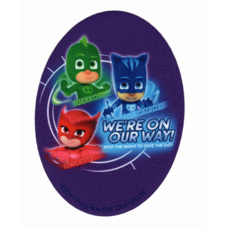 Pj Masks Printet strygelap  11x8 cm