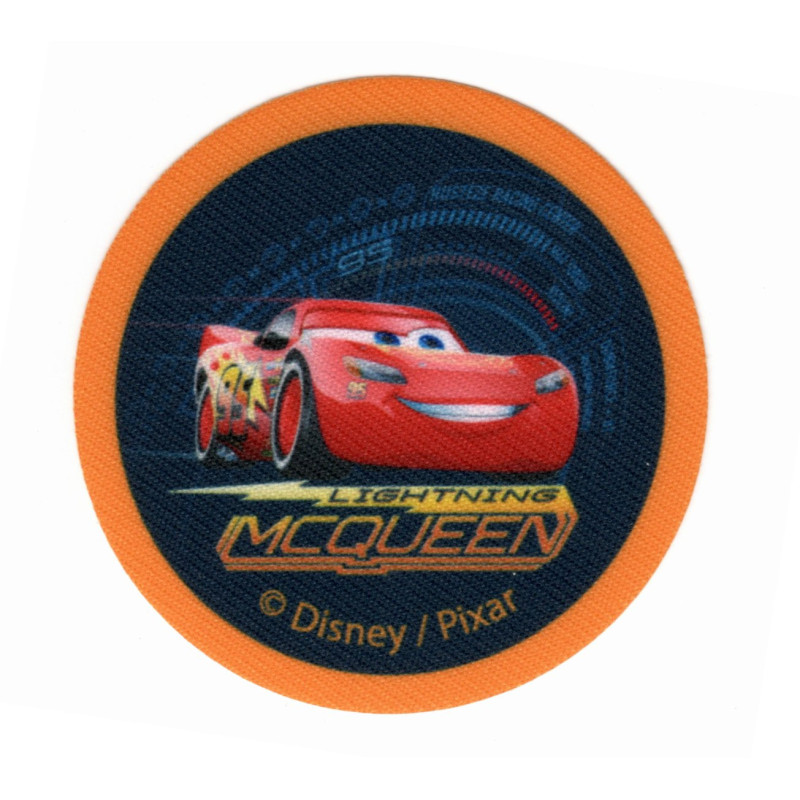 Cars 3 Mcqueen printet strygemærke Ø 6,5 cm