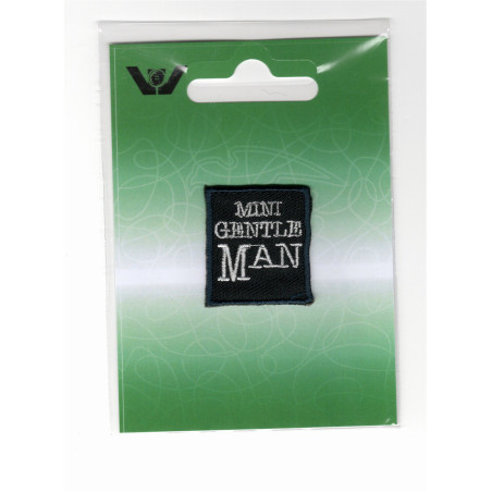 Mini GentelMan Blå  3x2,5 cm strygemærke