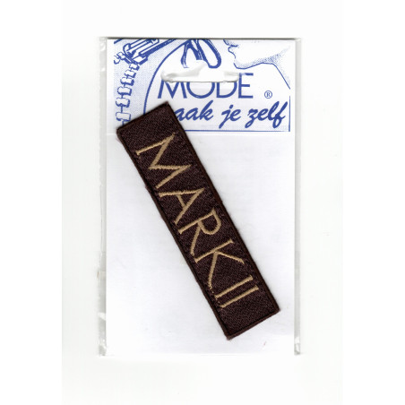  MARK II Herre/drenge strygemærke  9x2,5 cm