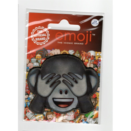 Emoji Abe Øjne 6,5x8 cm strygemærke