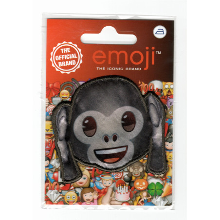 Emoji Abe Mund 7,5x6 cm strygemærke