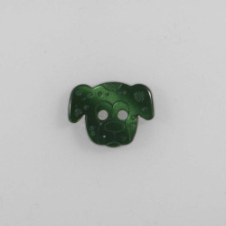 Knap hundhoved  2-hul 15 mm børne knap