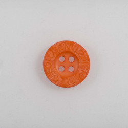 Orange 4-hul knap 18 mm