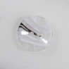 Klar knap m/grafitty Hvid/sort 22mm