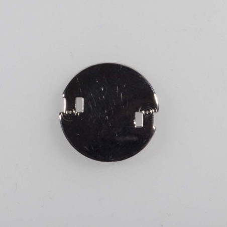 Knap m/øje 18 mm metal sølv
