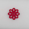 Træ knap  4-hul Blomst 20 mm