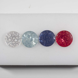 Knap m/øje, 4 farver, 18mm - 10176-18