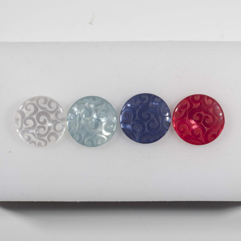 Knap m/øje, 4 farver, 18mm - 10176-18