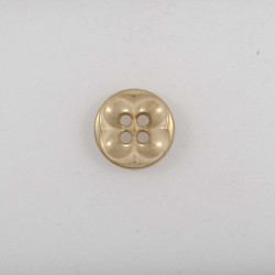 Gylden knap 4-hul 15 mm