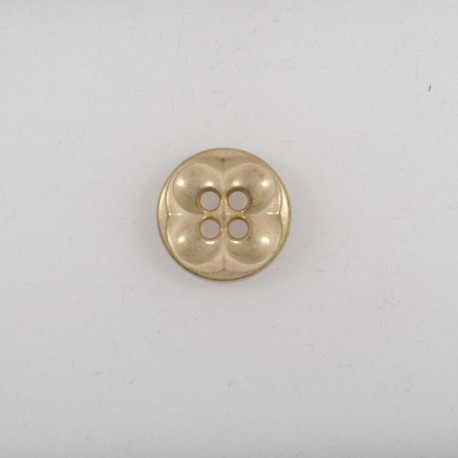 Gylden knap 4-hul 15 mm