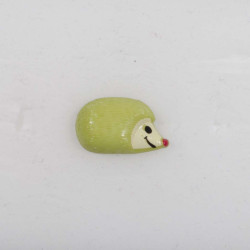 Pindsvin knap m/ øje 18mm Lime