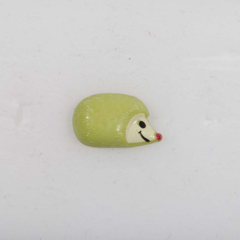 Pindsvin knap m/ øje 18mm Lime