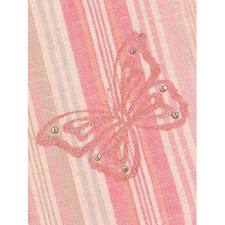 Onion printark Sommerfugl rosa