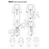 Kjole m/sløjfe snitmønster simplicity 8834