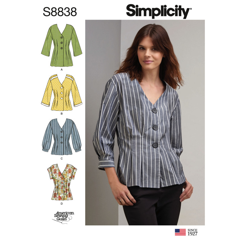 Bluse snitmønster SIMplicity 88838