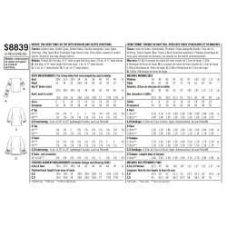 Bluse m/lange ærmer snitmønster  Simplicity  8839