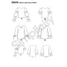 Bluse m/lange ærmer snitmønster  Simplicity  8839