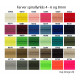 30 nye farver Lynlås i metermål 4mm