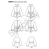 Jakke  m/hætte snitmønster Simplicity 8843