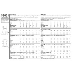 Pige kjole snitmønster Simplicity 8851