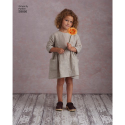 Kjole og tunika mor/barn snitmønster easy Simplicity 8856