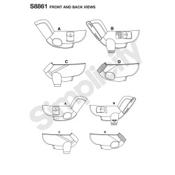 Overtøj til små hunde snitmønster Simplicity 8861