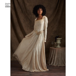 Voksen kostume Kjole m/hætte snitmønster Simplicity 8866
