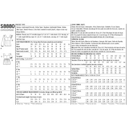 Bluse snitmønster Simplicity 8880