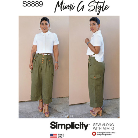 Bukse også plusmode snitmønster Simplicity 8889