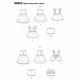 Babytøj Forklædekjole og bukser snitmønster Simplicity 8893