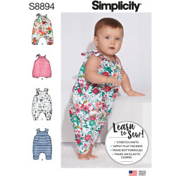 Babydragt snitmønster Simplicity 8894