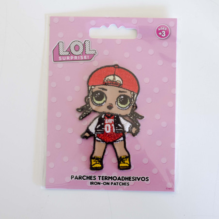 L.O.L.Surprise  MC.Swag  m/glimmer Breodret strygemærke 4x7 cm