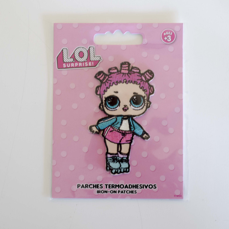 L.O.L.Surprise Roller Sk8ter m/glimmer Broderet strygemærke 4x7,5 cm