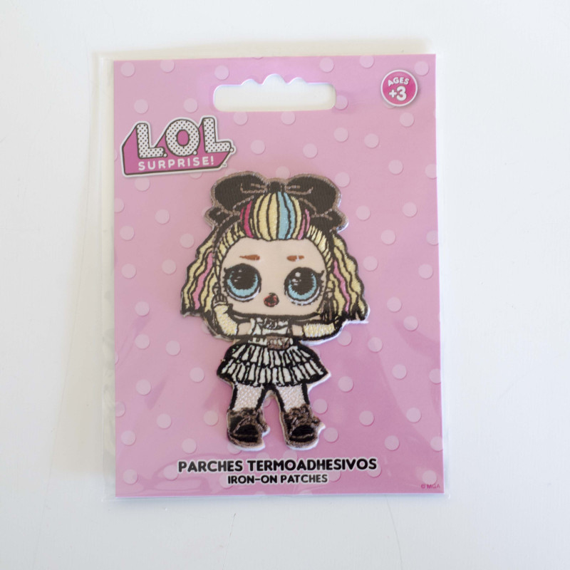 L.O.L.Surprise 80s B.B m/glimmer broderet strygemærke  5x7 cm