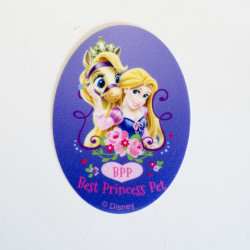 Disney prinsesser og kæledyr Rapunzel printet strygemærke 11x8 cm