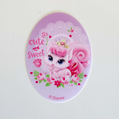 Disney prinsesser og kæledyr  Torneroses Kat printet strygemærke 11x8 cm
