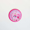 Disney prinsesser og kæledyr Torneroses kat  printet strygemærke Ø 6,5 cm