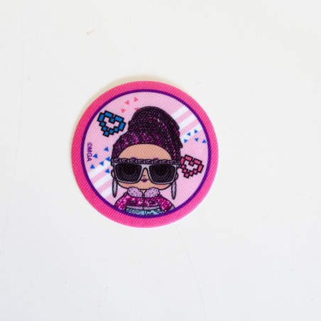 L.O.L.Surprise Bling Queen Printet strygemærke Ø 6,5 cm