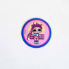 L.O.L.Surprise  Roller Ska8ter Printet strygemærke  Ø 6,5 cm