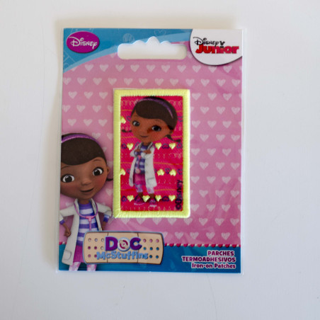 Doc McStuffins Broderet strygemærke 3,5x6 cm